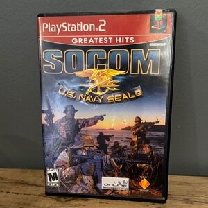 SOCOM U.S. Navy SEALs Greatest Hits for PlayStation 2 - heavily damaged case